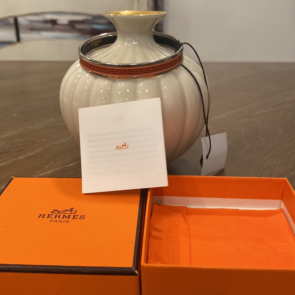 Authentic Hermes Narrow Enamel Bangle Bracelet - Picture 10 of 11